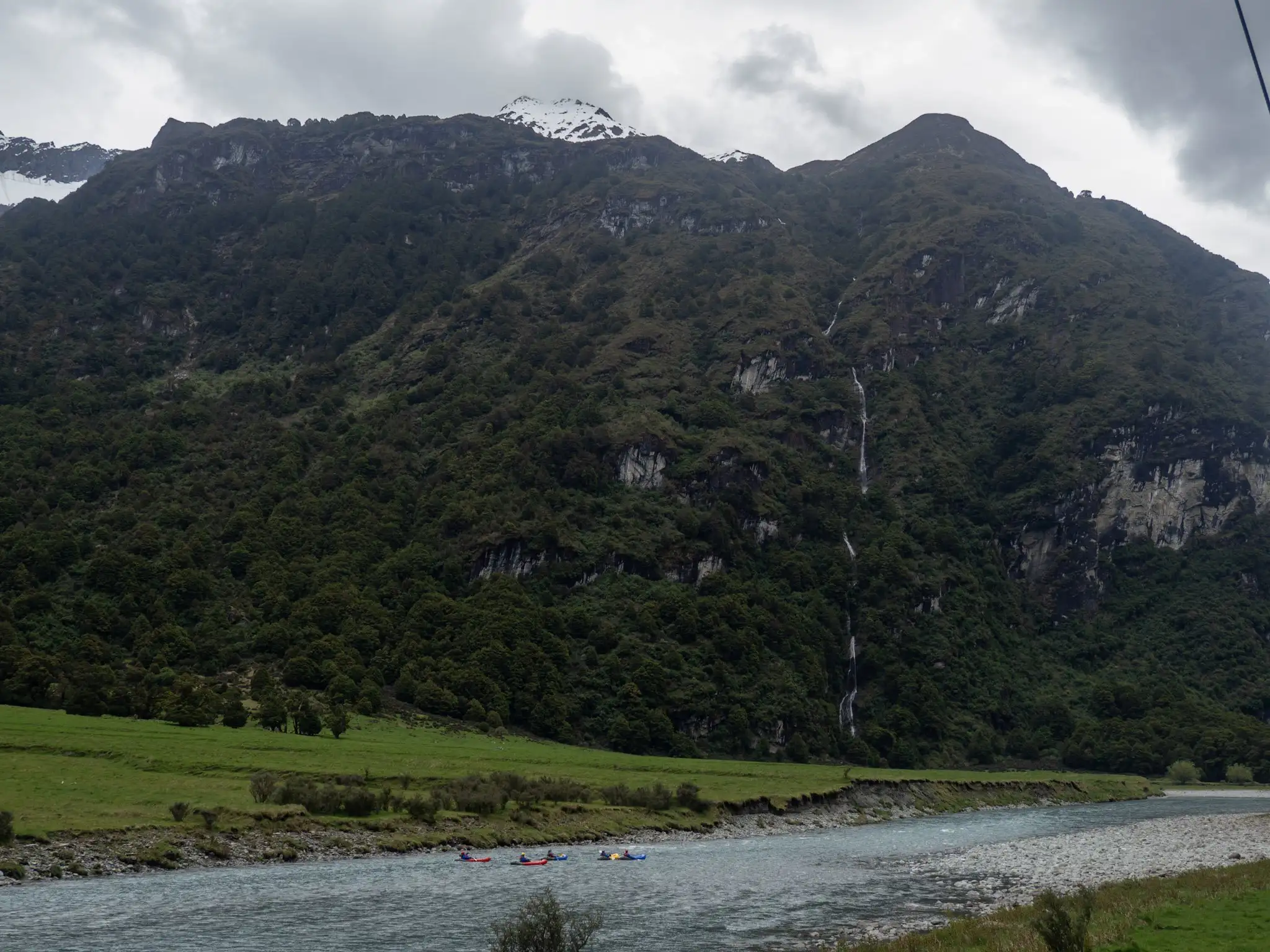 Packrafting on the water